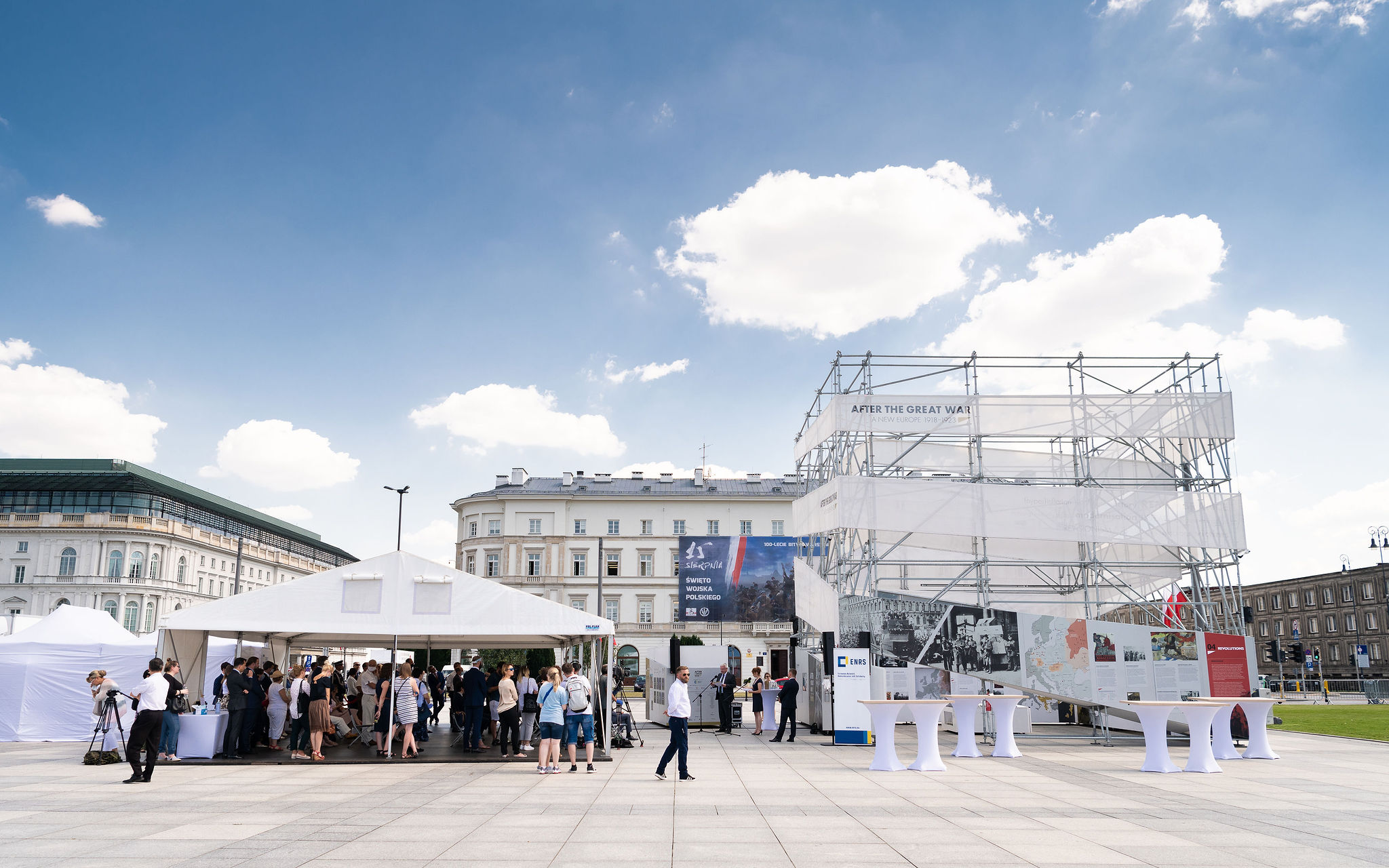 After the Great War exhibition has been opened in Warsaw