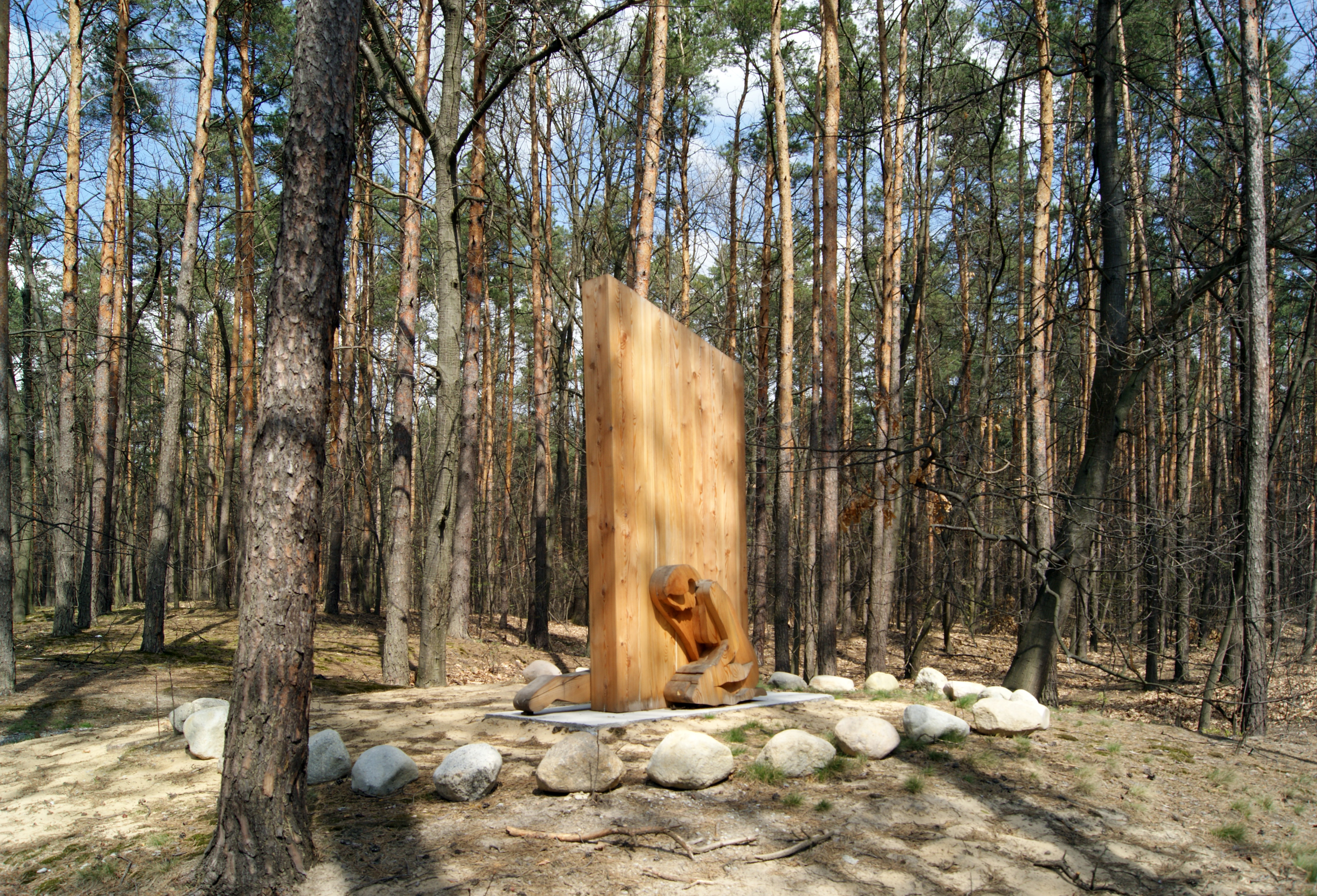 Monument to the Memory of the Roma genocide, Borzęcin, Poland.